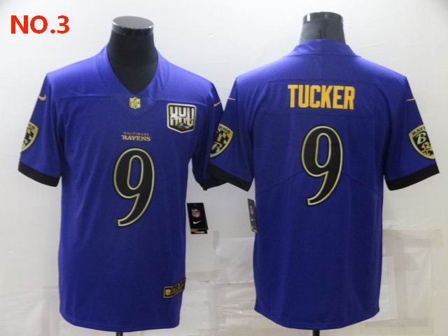 Men's Baltimore Ravens 9 Justin Tucker Jesey NO.3;